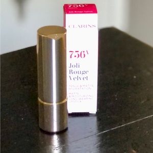Joli Rouge Velvet Clarins 756 V Lipstick Guava